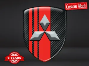 Mitsubishi Emblemi Auto su Misura Pro Max Chic Durevoli Design